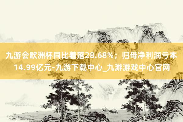 九游会欧洲杯同比着落28.68%；归母净利润亏本14.99亿元-九游下载中心_九游游戏中心官网